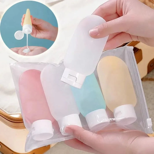 4-Pack 60ml Refillable Travel Squeeze Bottles – TSA Approved Travel Bottle Set Peaceful Pleasures Health and Wellness