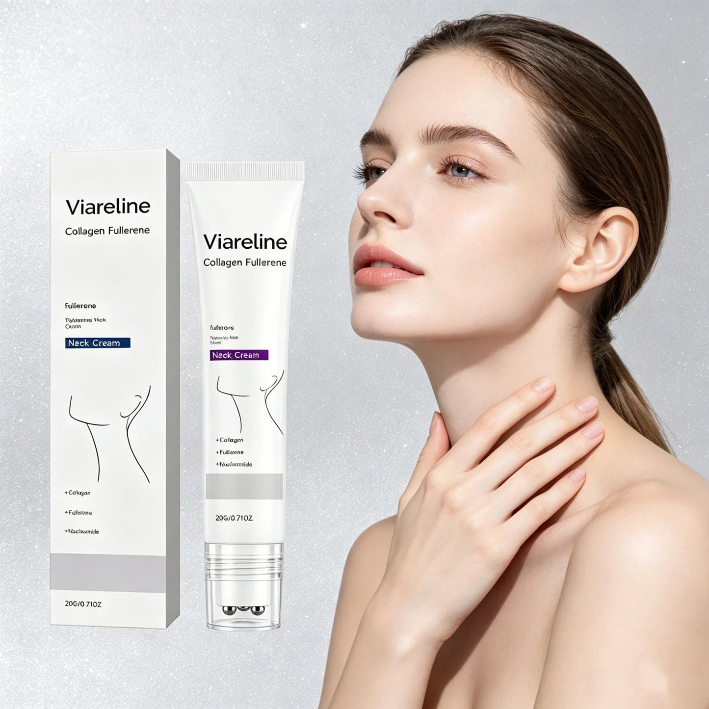 Viareline Collagen Neck Firming Cream – Anti-Aging, 50g
