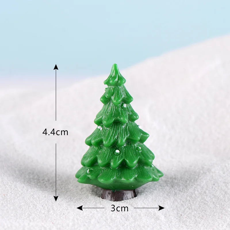 New Creative Christmas Tree Garden Micro Landscape Accessory Various Christmas Tree Ornaments Resin Crafts Cute Home Decoration Peaceful Pleasures Health and Wellness 4
