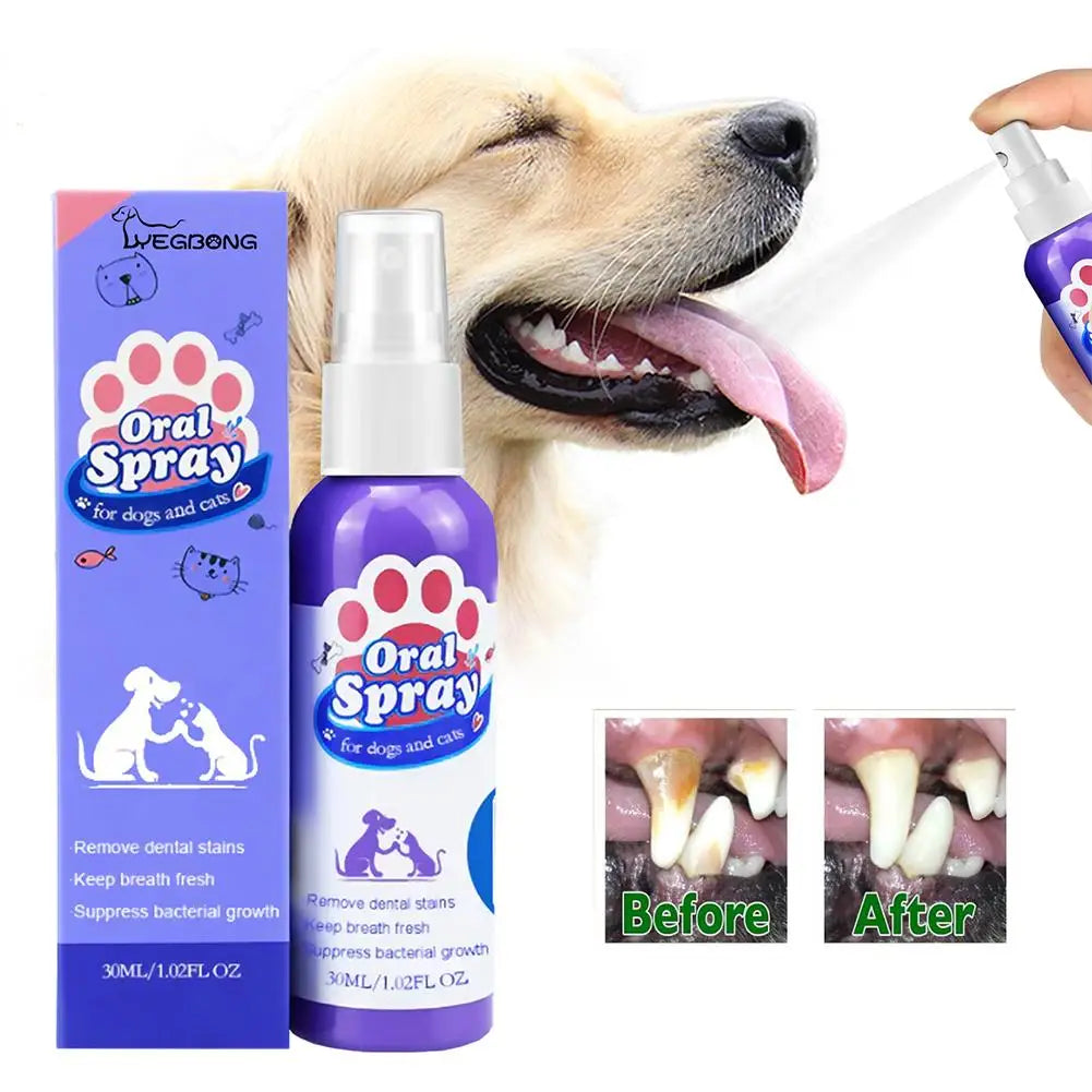 Pet Oral Cleaning Spray – Fresh Breath & Dental Care for Dogs
