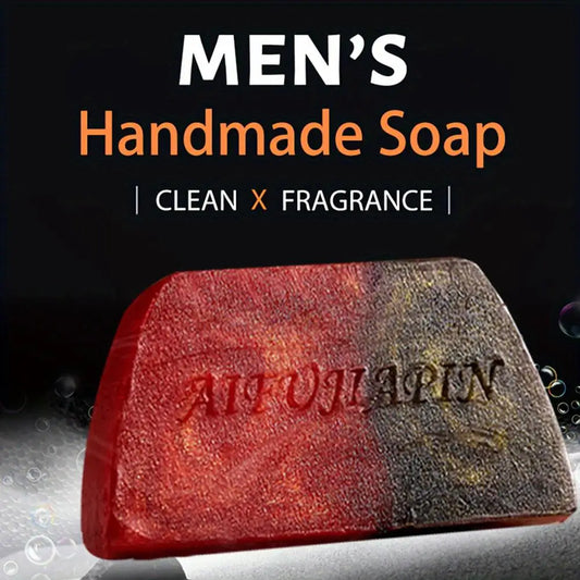 Sandalwood Men'S Soap 100g , Deeply Cleanses The Body, Moisturizes The Face, And Is Gentle And Shiny Peaceful Pleasures Health and Wellness