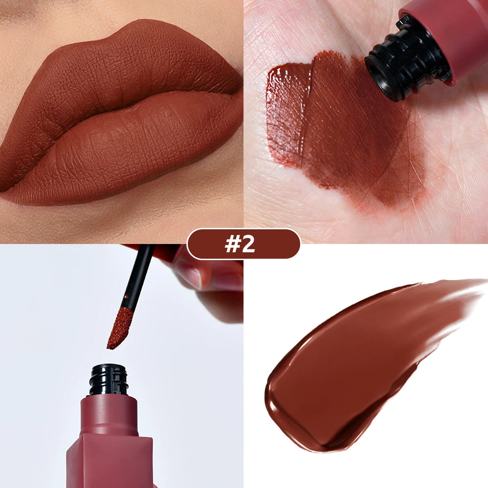 Lip Stain Set Teddy Tint Lip Color Tear Lip Gloss Super Stay Long-Lasting Coloring 12H Matte Texture WaterproofLipstick Cosmeti Peaceful Pleasures Health and Wellness