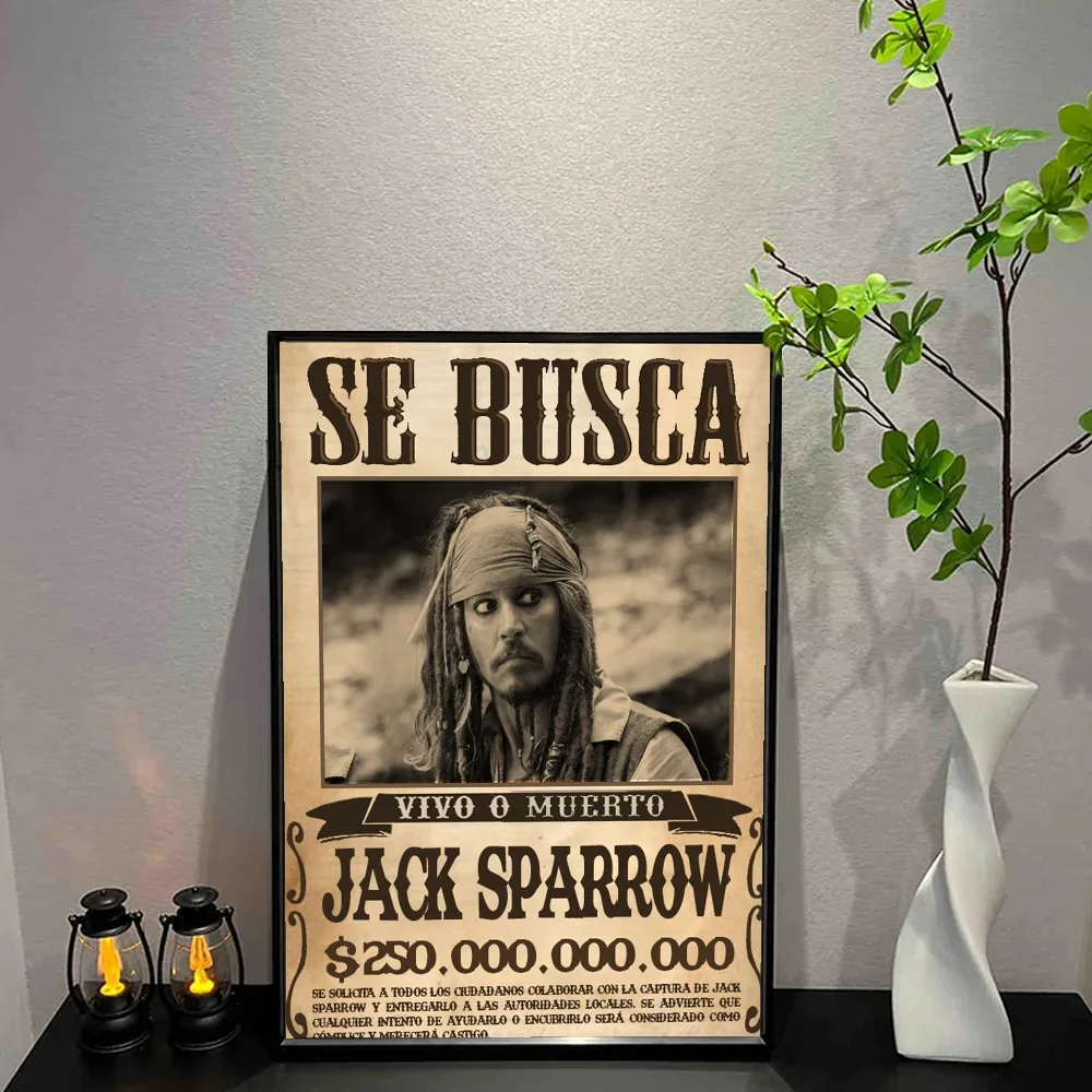 Pirates of the Caribbean Canvas Wall Art Poster – Unframed
