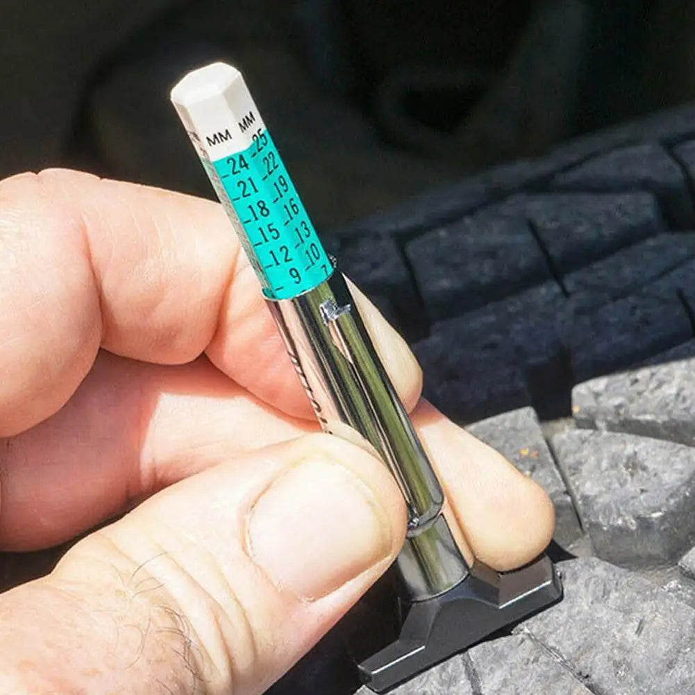 Universal Tire Tread Depth Gauge Tool for Safe Driving Peaceful Pleasures Health and Wellness