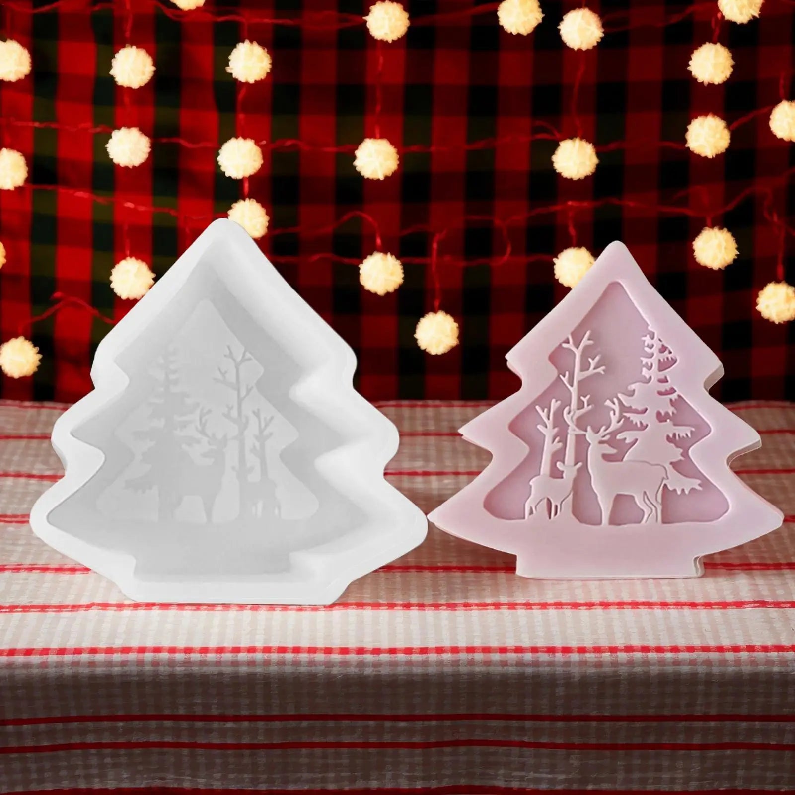 Christmas Silicone Molds For Candles Soap Making Tool Silicone Christmas Molds For Child Home Decor Holiday Festival Birthday Peaceful Pleasures Health and Wellness