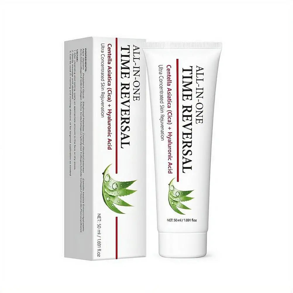 All iN One Time Reversal Centella Hyaluronic Acid Deep Moisturizing Hydrating Skin Rejuvenation Care Day and Night Use 50ml Peaceful Pleasures Health and Wellness