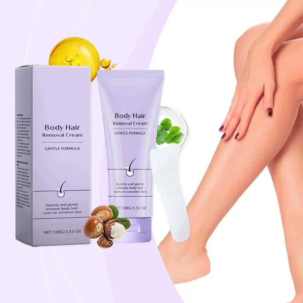 Hair Removal Cream Fast Painless Hair Growth Inhibitor Arm Armpit Legs Intimate Areas Peach Fuzz Remover For Men Woman Peaceful Pleasures Health and Wellness