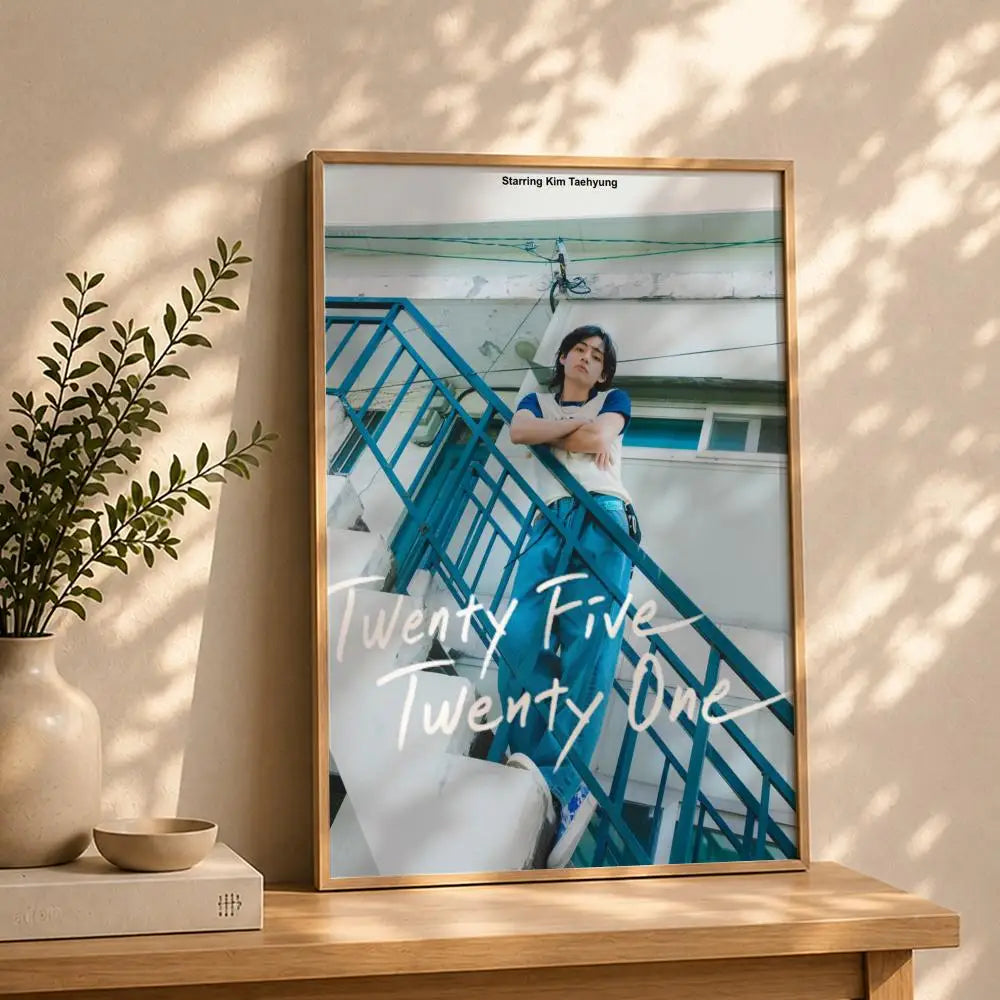Drama T-Twenty-Five Twenty-OneS Poster HD Self Adhesive Waterproof Wall Art Ideal for Home Office Dorm Bedroom Great Gift Peaceful Pleasures Health and Wellness White10 50X70cmNoframe