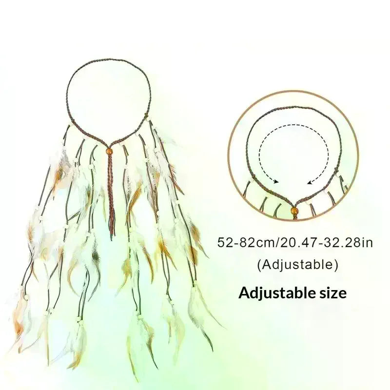 Elegant Feather Headband for Women & Girls | Party & Cosplay