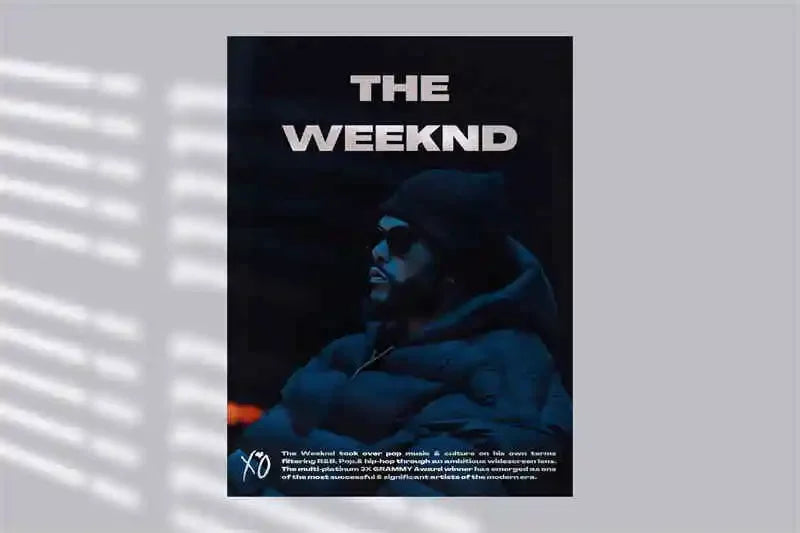 The Weeknd Canvas Wall Art | Starboy Hip Hop Poster Print