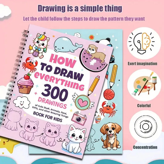 300 Cute Step-by-step Simple Drawings How Draw Anything Painting Peaceful Pleasures Health and Wellness