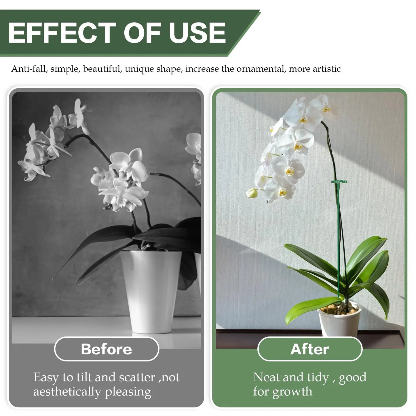 5/10PCS Plant Supports Stand Butterflies Orchid Flower Potted Fixing Rods Reusable Vegetable Protection Fixing Tool Gardening Su Peaceful Pleasures Health and Wellness