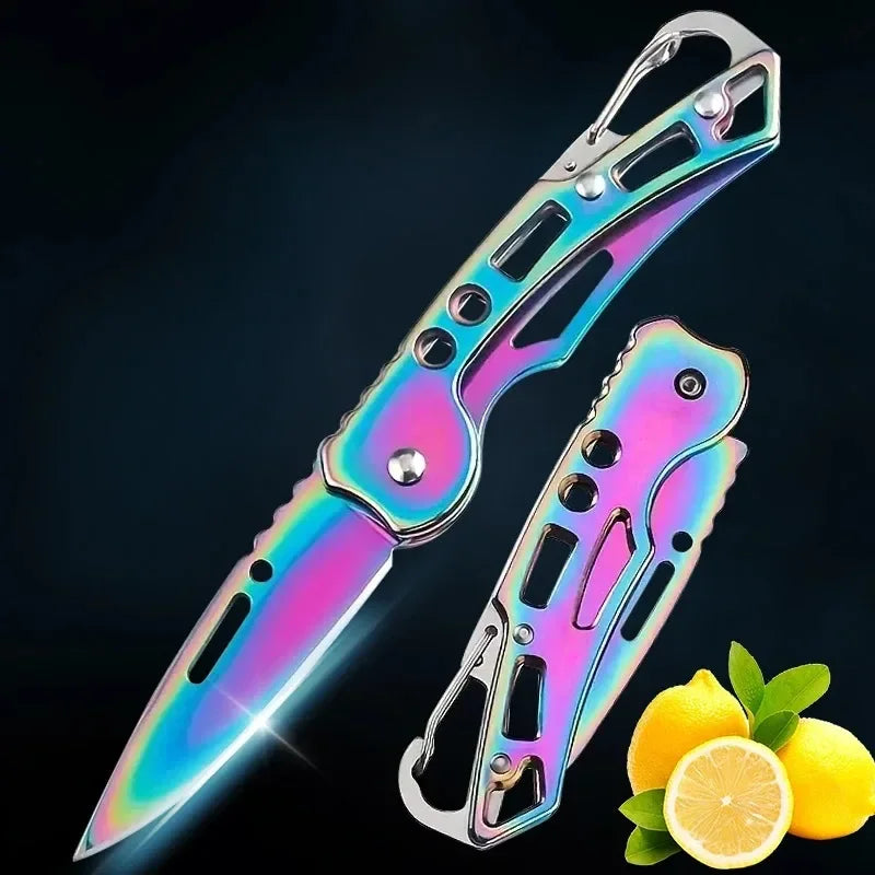 Stainless Steel Folding Pocket Knife – 3 or 6 Pack Peaceful Pleasures Health and Wellness
