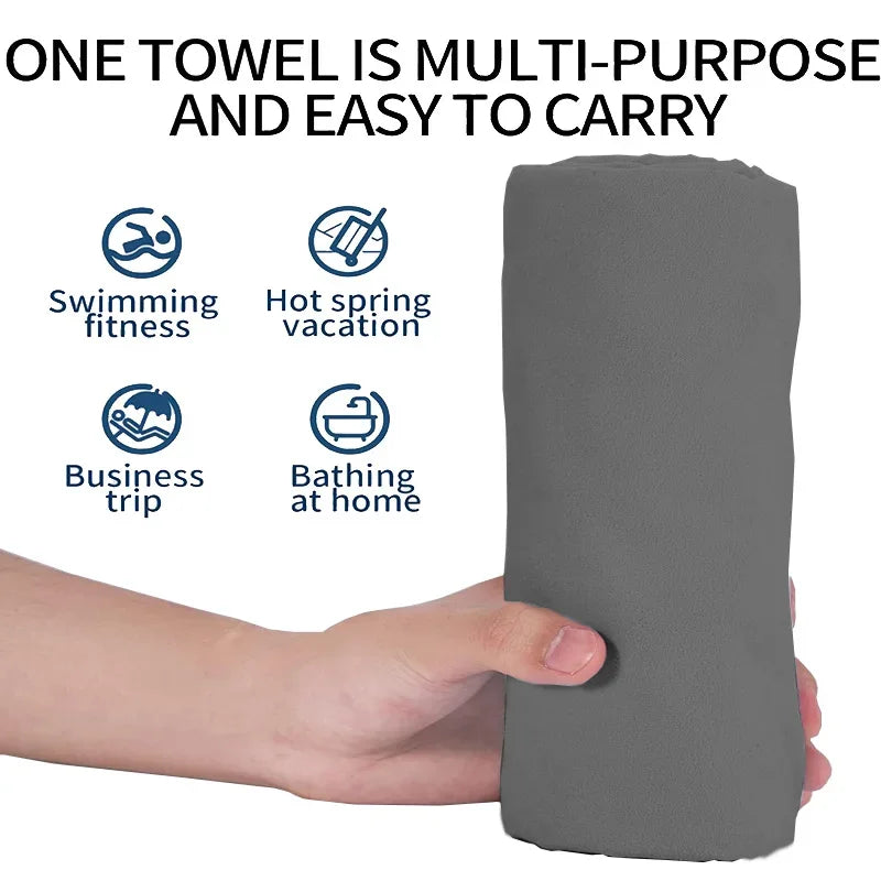 Quick Drying Towel, Lightweight Microfiber Sports Towel for Swimming, Beach, Camping, Gym, Yoga, Fast Dry Bath Towel Home Peaceful Pleasures Health and Wellness