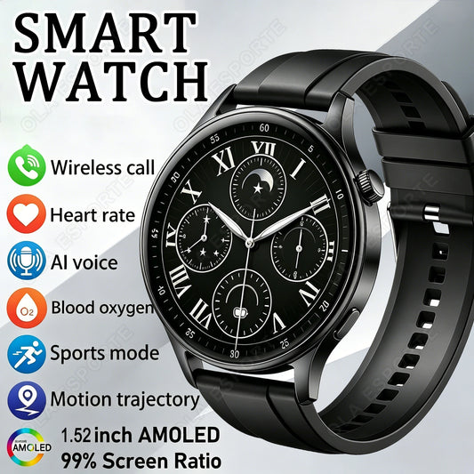 2025 New Men's Smart Watch HD Display Health Tracking Bluetooth Calling Voice Assistant 100+Sports Mode Smartwatch ‎HT30 Peaceful Pleasures Health and Wellness
