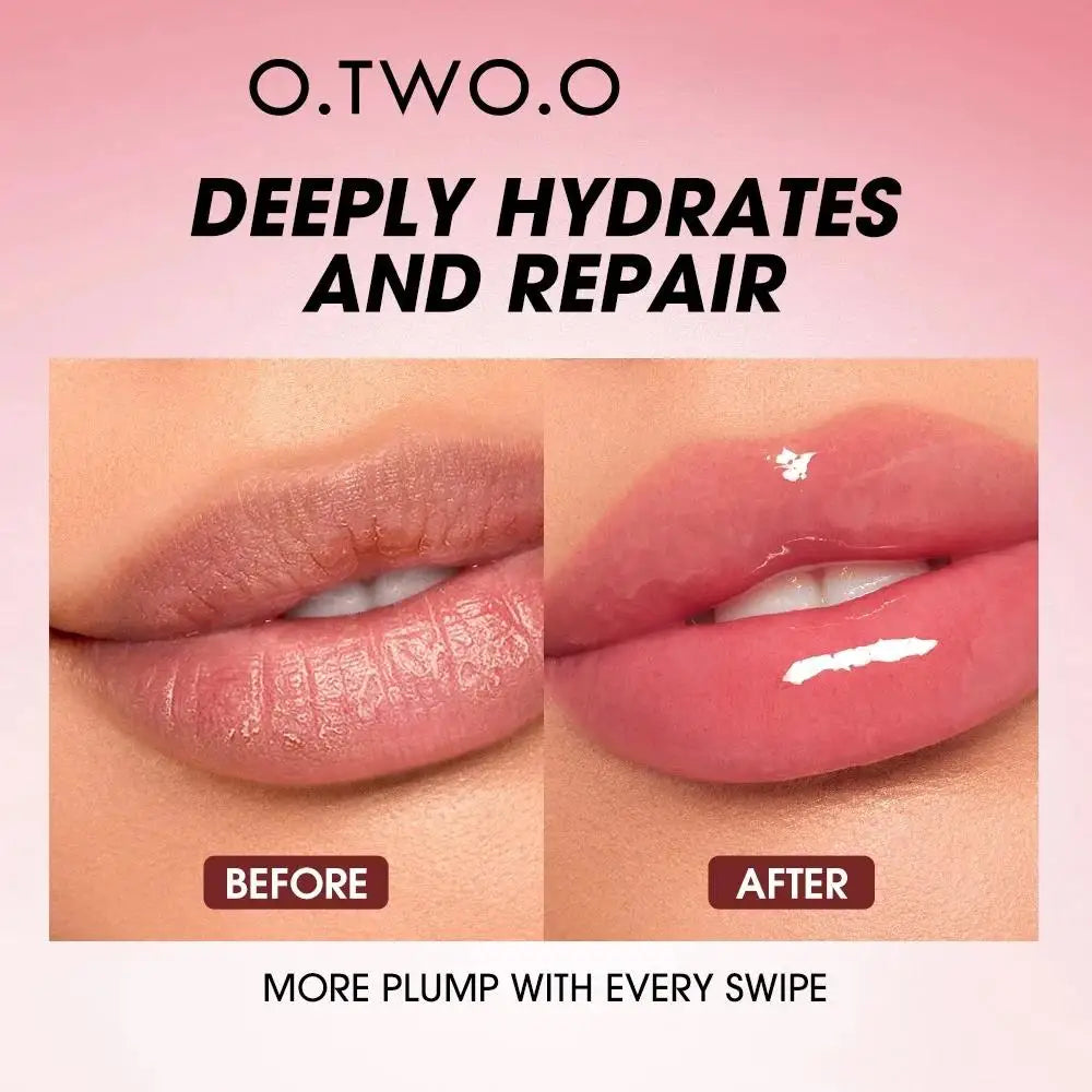 O.TWO.O Lip Oil Gloss Plumper – Non-Sticky Moisturizing Shine