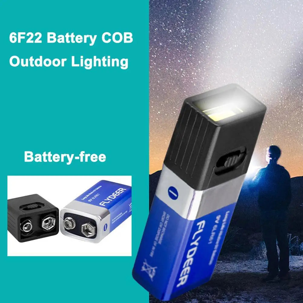 Mini COB LED Keychain Flashlight | 9V Compact Work Light