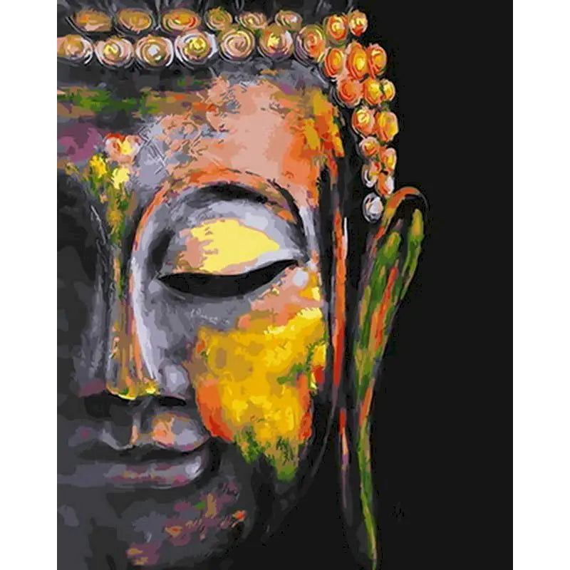 GATYZTORY Painting By Numbers Coloring By Numbers Buddha Canvas Painting For Adults Personalized Gift Handmade Diy Set Artwork Peaceful Pleasures Health and Wellness 99-5 20x30cm Unframed