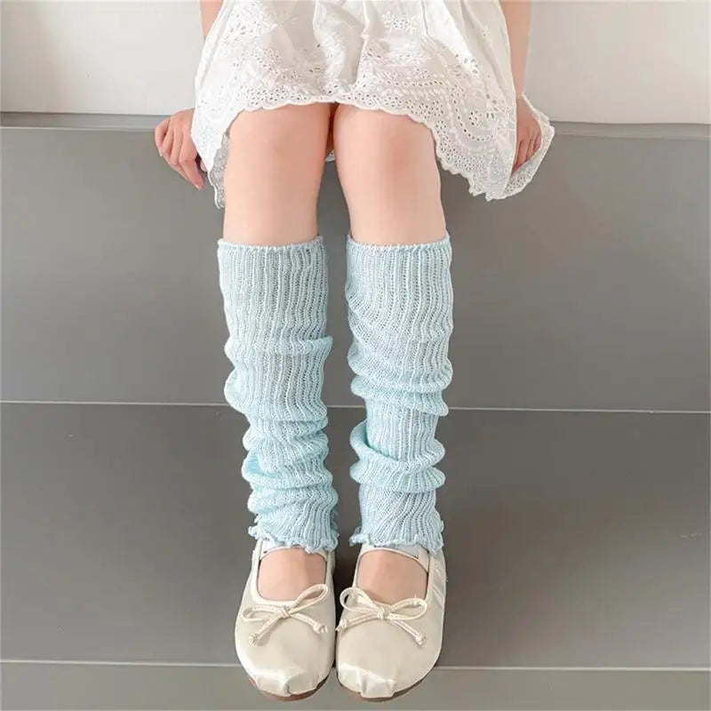 Girls' Ruffled Leg Warmers | Macaron Colors | Kids Ages 3–13