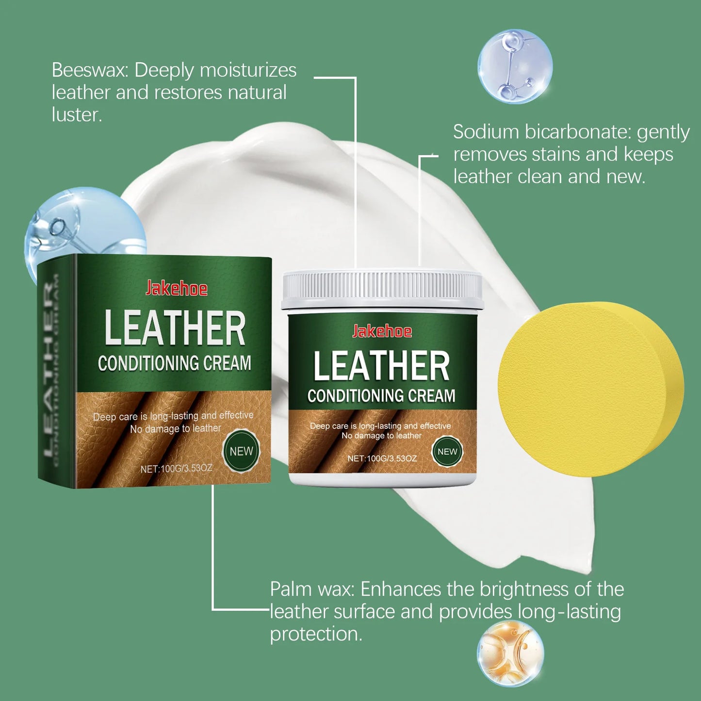 Leather Care Cleaning Cream – Clean, Polish & Restore Leather