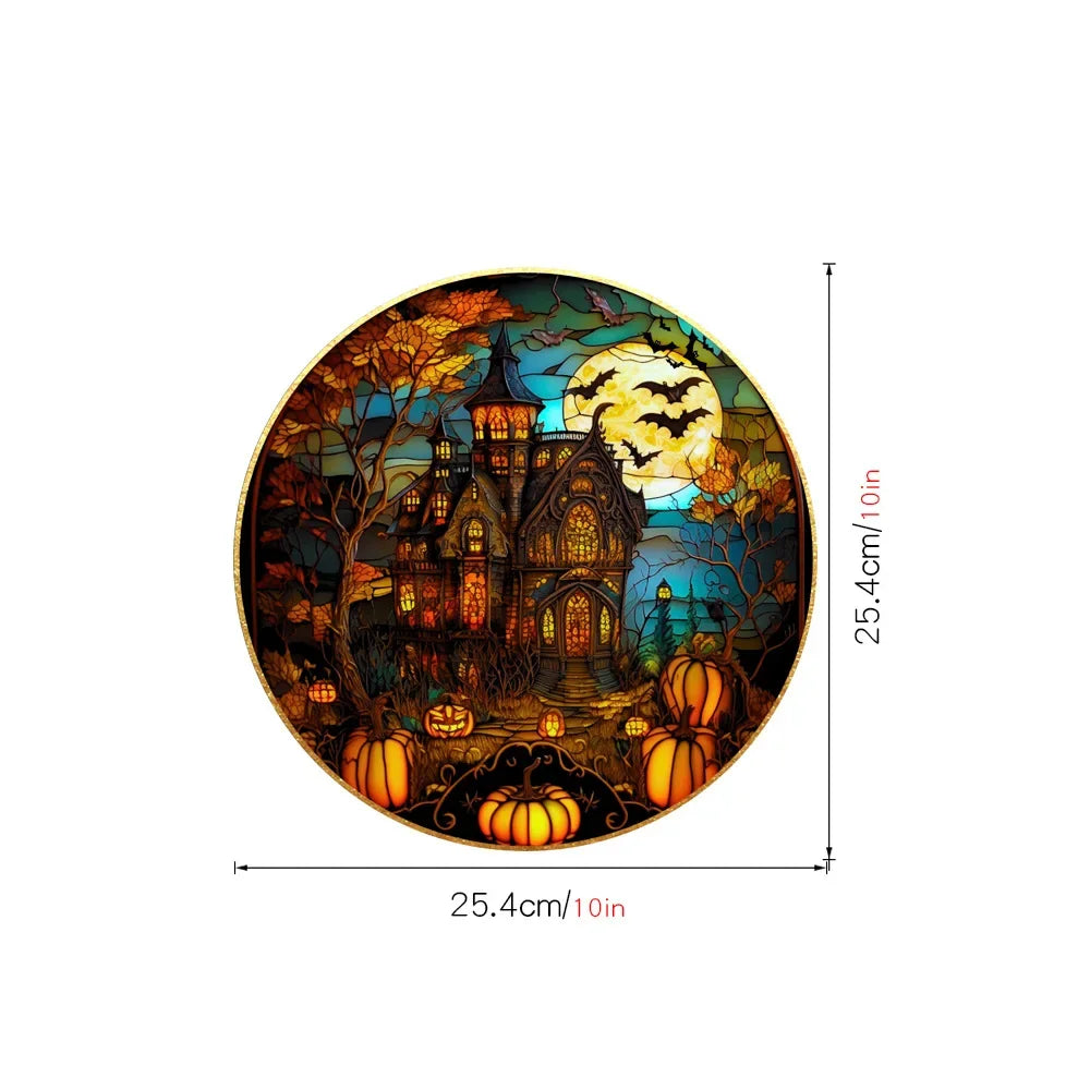 Halloween PVC Static Window Decals – Castle & Cat Clings