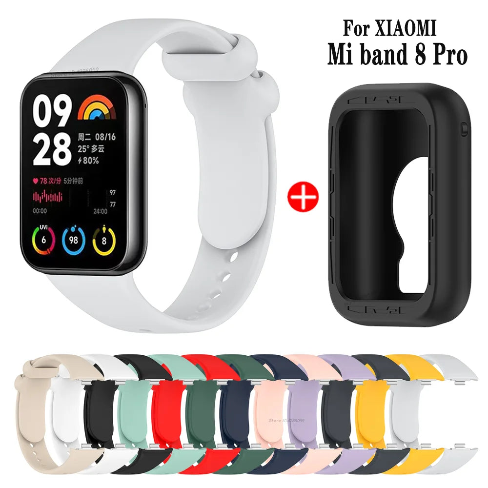 Silicone Strap & Case for Xiaomi Mi Band 8 Pro Sport Band Peaceful Pleasures Health and Wellness