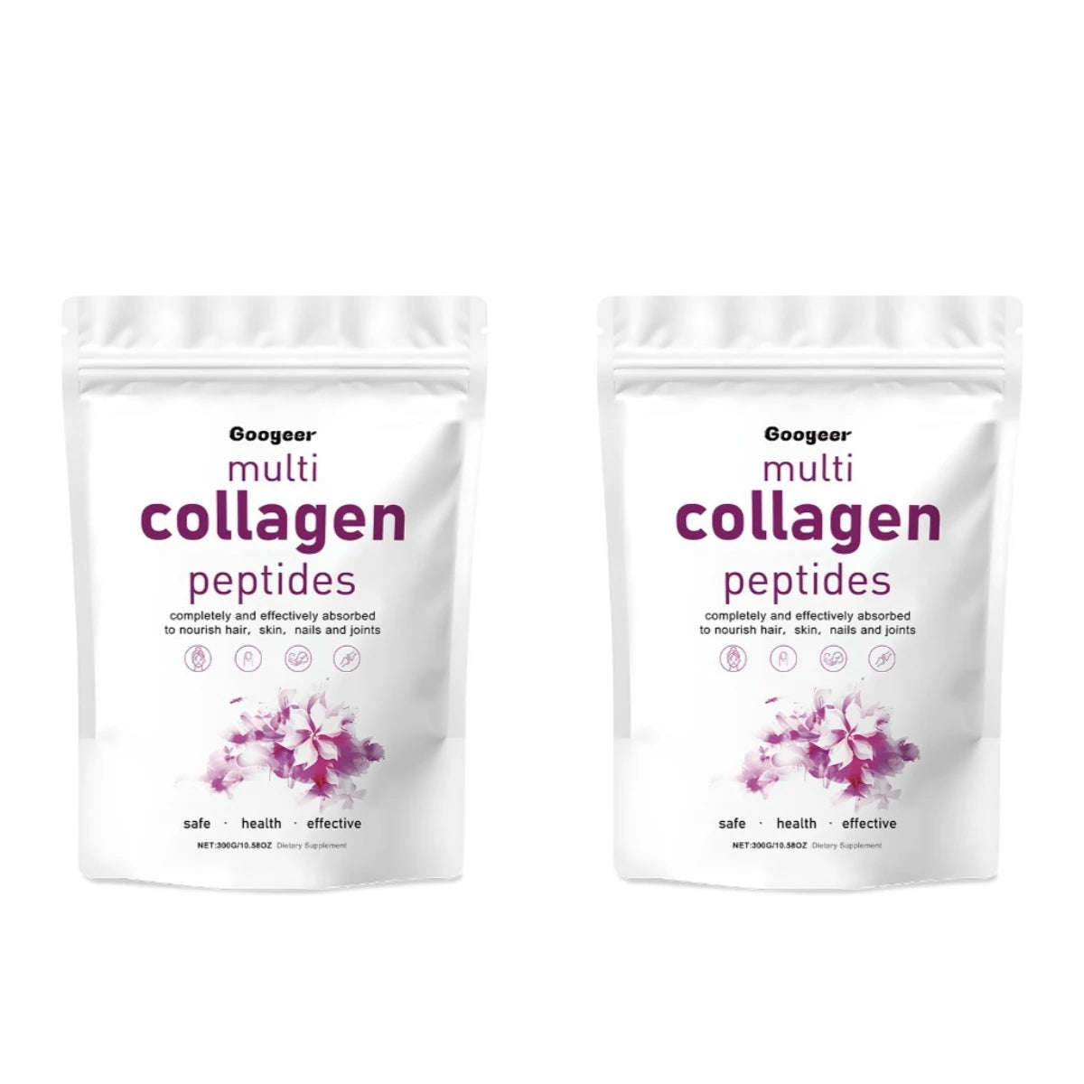 Collagen Peptides Powder 300g | Soy Protein & Calcium Formula