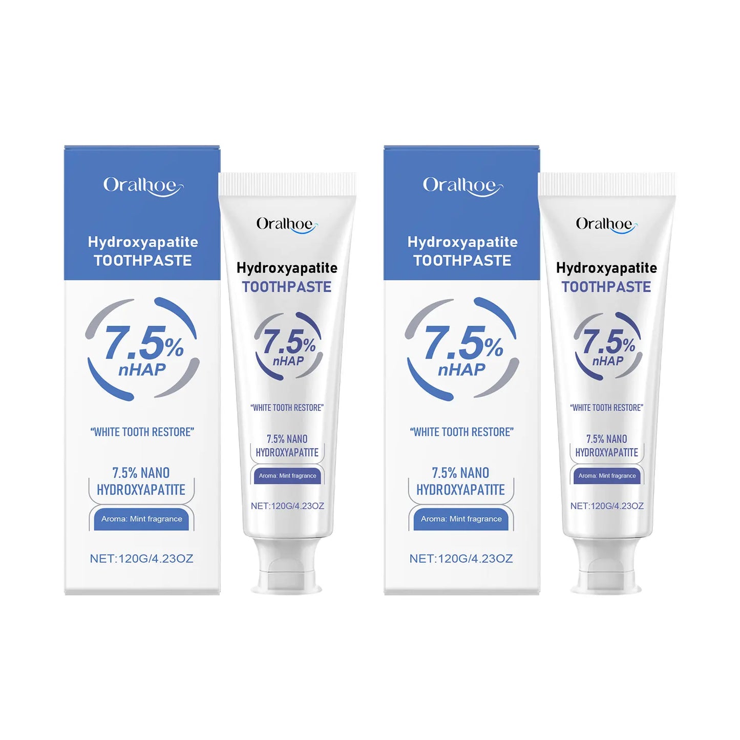 Oralhoe Hydroxyapatite Whitening Toothpaste – Stain Removal