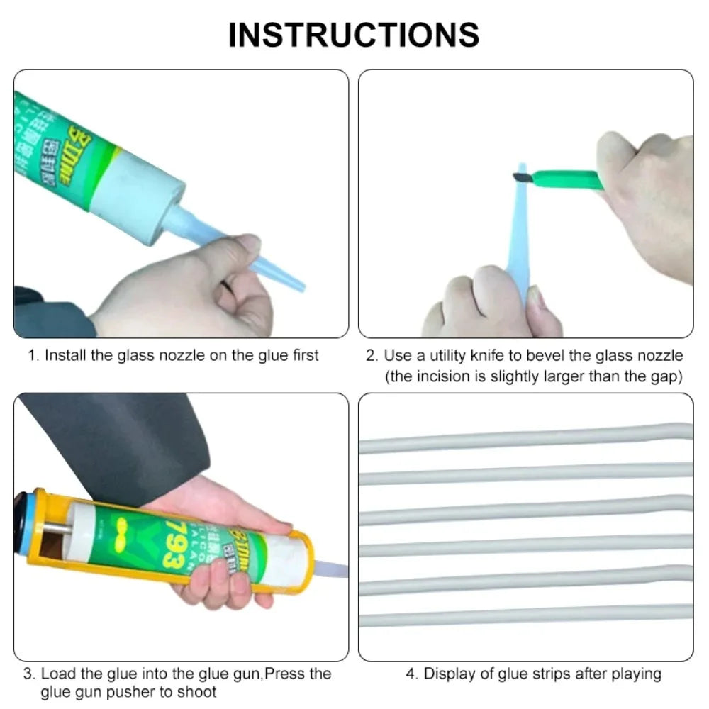 30pcs Caulk Nozzles Plastic Glass Glue Nozzles Sealant Silicone Caulking Tips Caulking Gun Nozzle Seam Caulking Tool Peaceful Pleasures Health and Wellness
