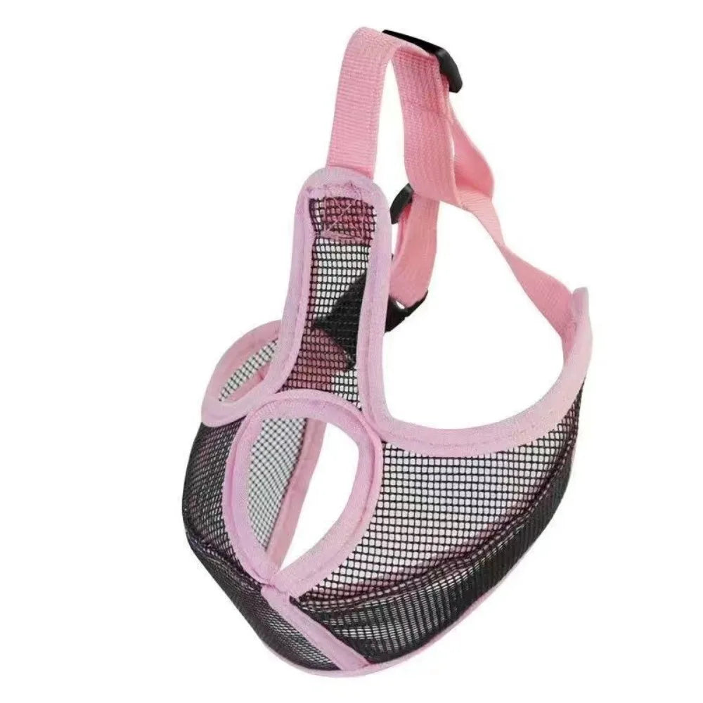 Breathable Mesh Dog Muzzle – Anti-Chew & Anti-Bark Cover