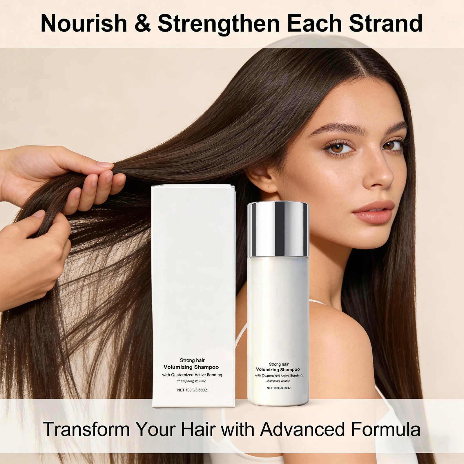 Volumizing Shampoo Thickening & Strengthening Hair Nourishing Scalp Reduce Dry Frizz Hair Lasting Freshing Repair Hair Care Peaceful Pleasures Health and Wellness