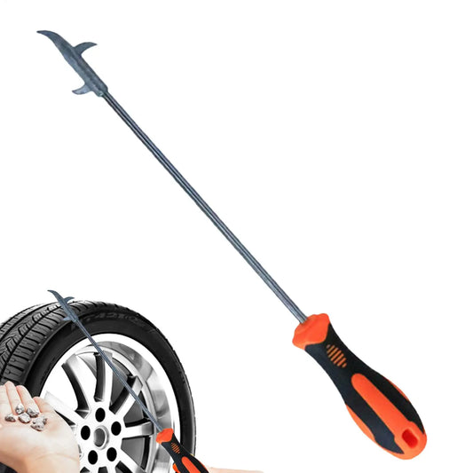 Tire Stone Removal Hook – Metal Tire Cleaning Tool for Cars Tire Cleaning Tool Peaceful Pleasures Health and Wellness