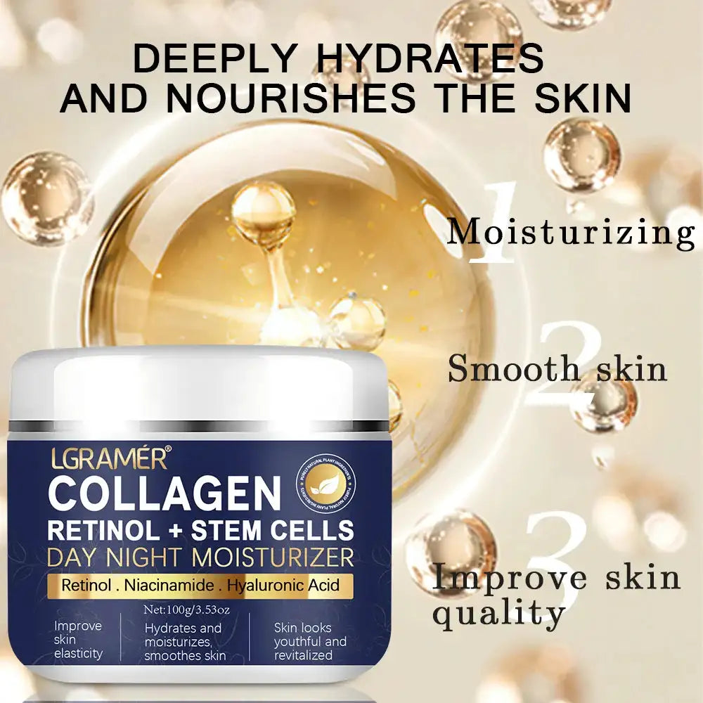 Retinol Lifting Firming Cream Collagen Smooth wrinkles Face Cream For Moisturizer Whitening Brighten Skin Products Peaceful Pleasures Health and Wellness