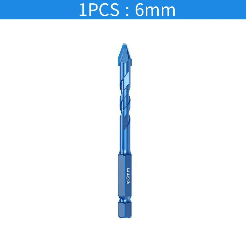 Superhard Drill Bit High-Strength Eccentric Twist Drill Bits Oblique Head Eccentric Glass Tile Drilling Concrete Drill Bit Set Peaceful Pleasures Health and Wellness 1PCS 6mm