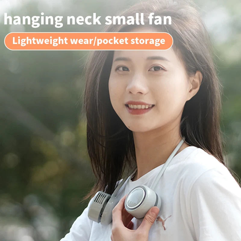 Portable Bladeless Neck Fan – USB Rechargeable, 3-Speed Wearable Neck Fan Oasis Select