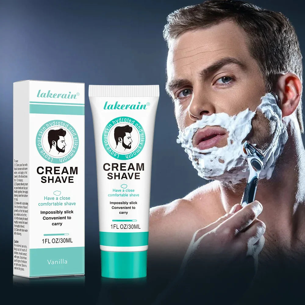 Men's Natural Shaving Cream – Dense Foam, Softens Beard | 30g