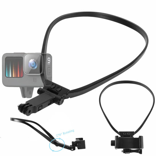 Neck Lanyard Strap Mount for GoPro, Insta360, DJI & Phones Camera Neck Mount Oasis Select