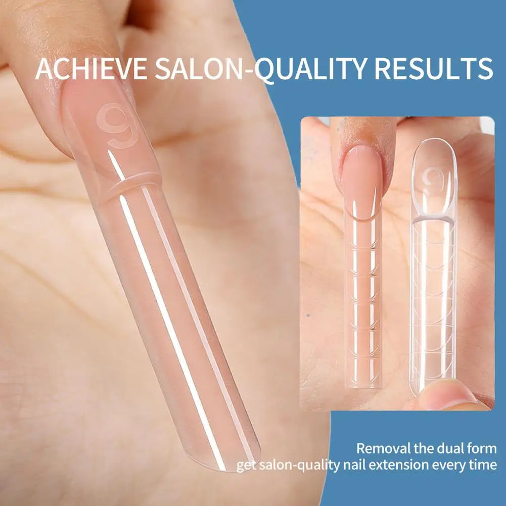 Clear Poly Nail Extension Forms 60/150Pcs – Square Full Cover Tips