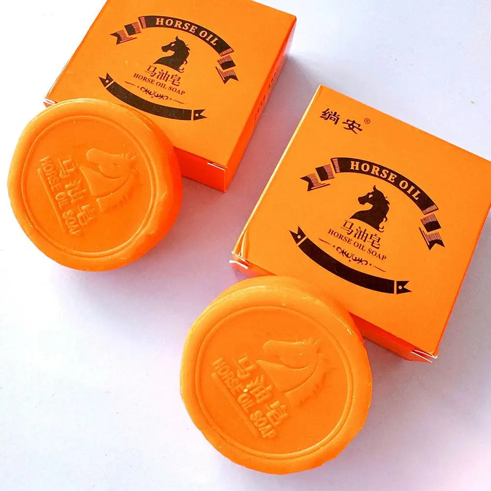 Horse oil soap For Face Facial and Body Moisturizing Cleansing Handmade Soap Bar Peaceful Pleasures Health and Wellness