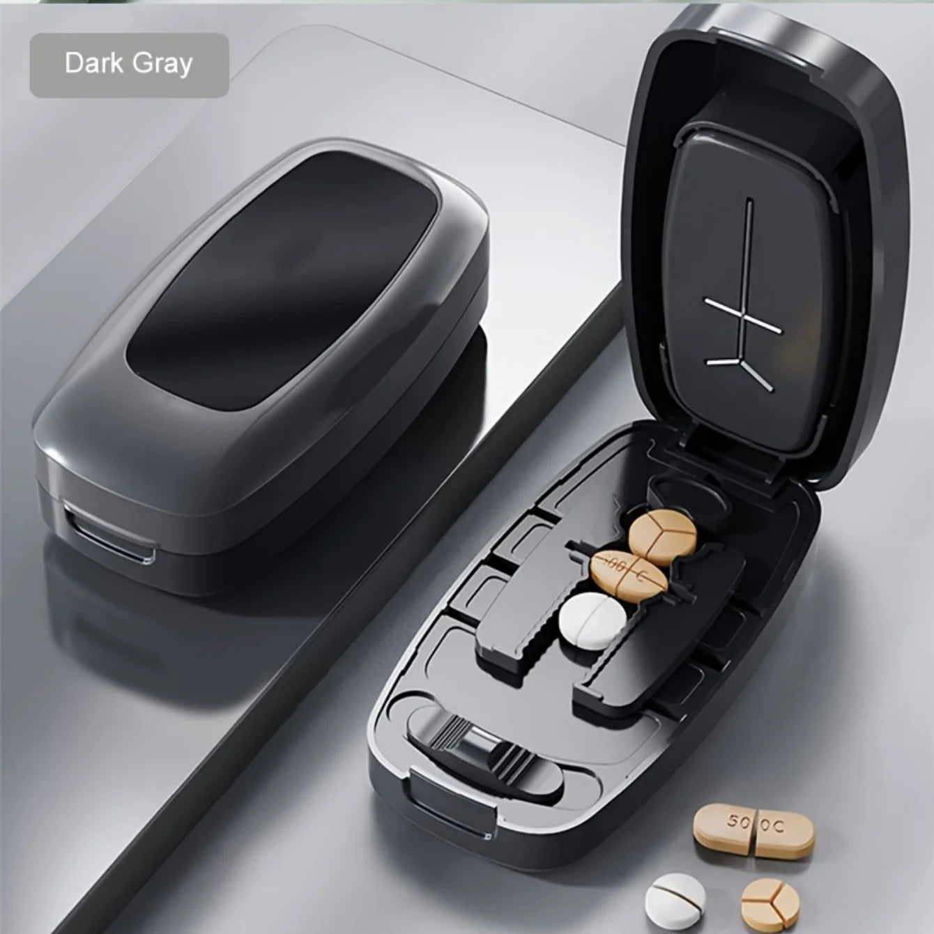 Pill Cutter Splitter – 1/2, 1/3 & 1/4 for Small Tablets