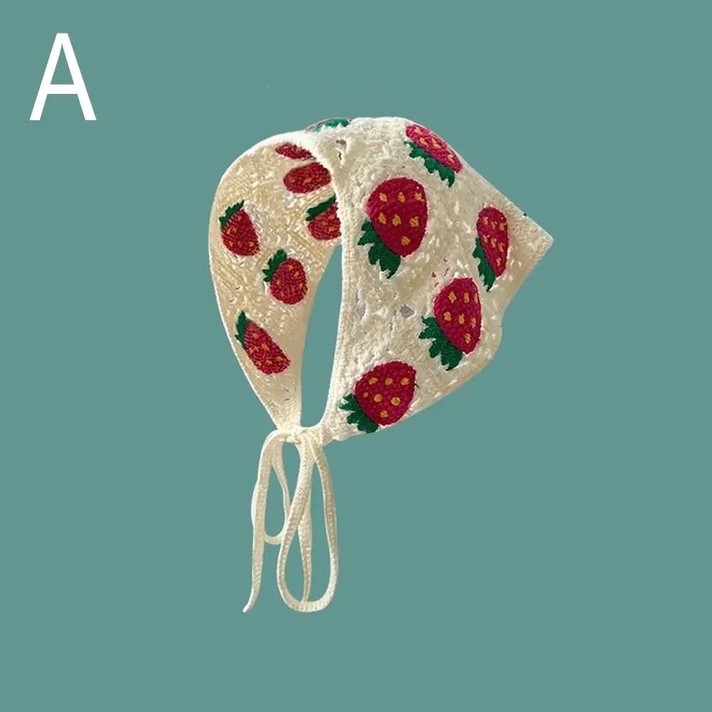 Korean Knitted Triangle Scarf Headband for Women | Summer