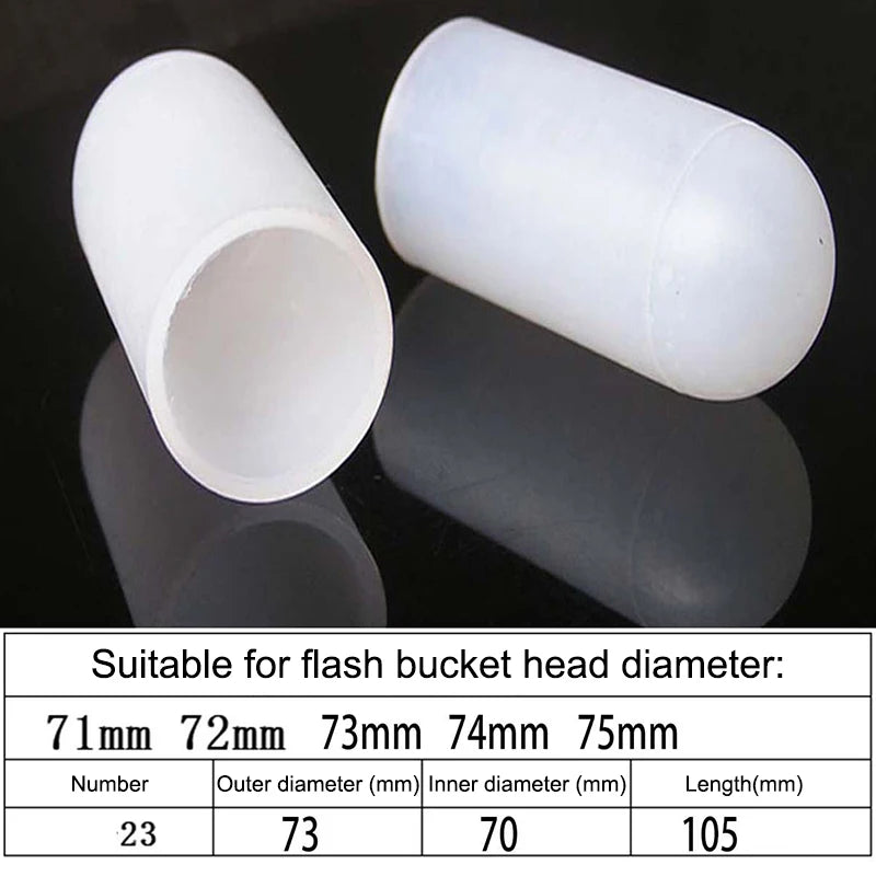 2Pcs Silicone Elastic Flashlight Lampshade For SP31 SP35 IF22A C8G IF25A SP36 S2 C8 EA01 TS21 Q8 14-75MM Torch Peaceful Pleasures Health and Wellness 71 75mm