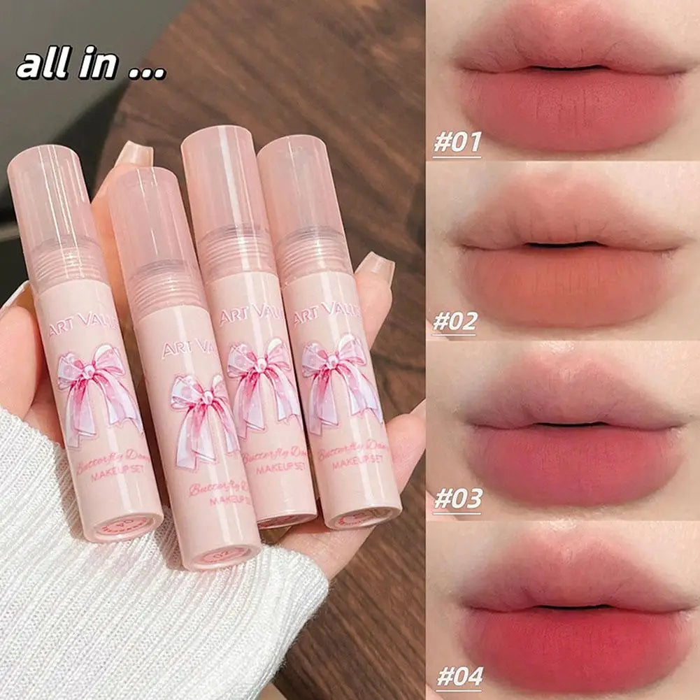 4 Lipstick & Blush Makeup Gift Box Set – Valentine's Day