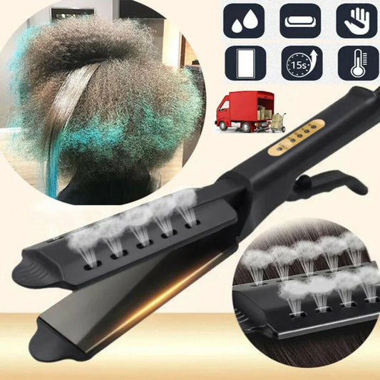 Ceramic Tourmaline Ionic Flat Iron Hair Straightener – 4-Heat Settings Peaceful Pleasures Health and Wellness