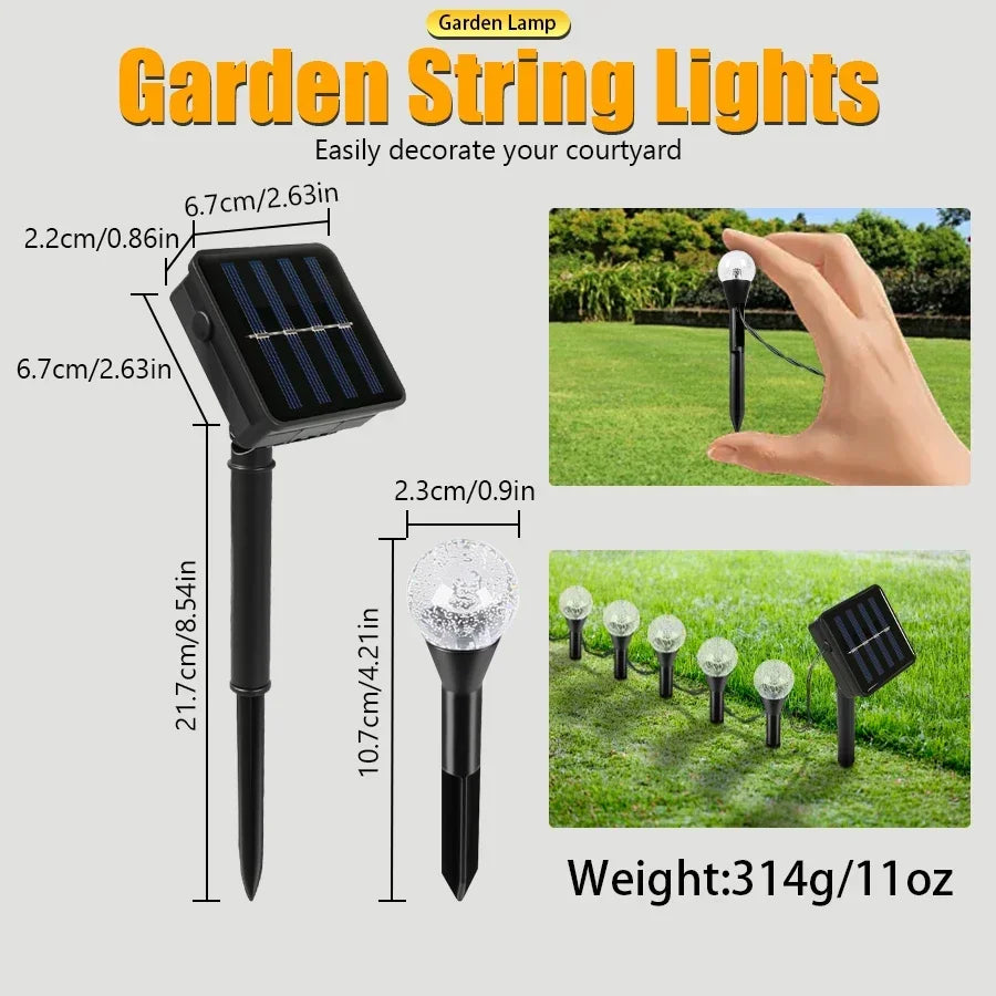 Solar Fairy String Lights 20 LED – Outdoor Garden Decor