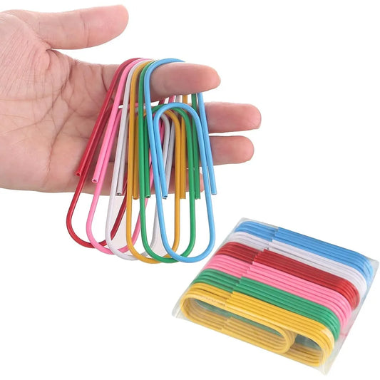 Jumbo Paper Clips Paper Clips Large 12/24-Pack Paperclips for Paperwork Ideal for Home School and Office Use Colored Binder Clip Peaceful Pleasures Health and Wellness 24Pcs