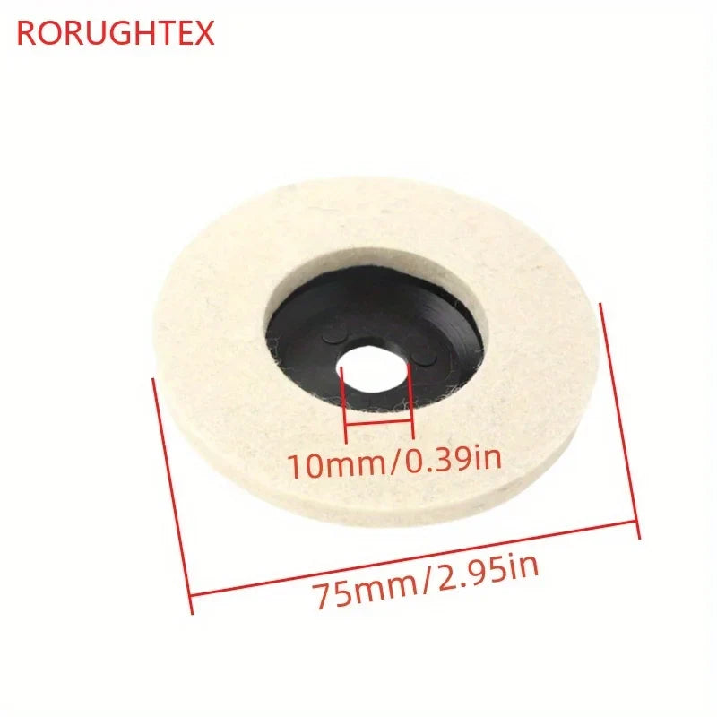 75mm Wool Polishing Wheel Pads for Angle Grinder | Metal & Glass