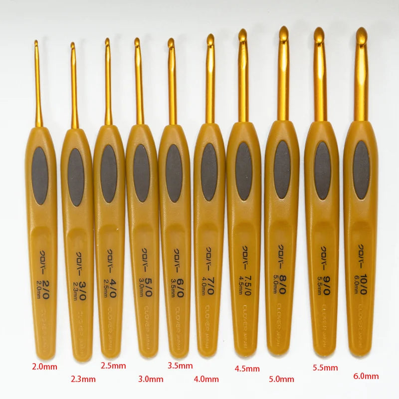 8Pcs Handmade Crochet Hook Set Stitches Sewing Tool Home Knitting Needles Aluminum Alloy DIY Portable Peaceful Pleasures Health and Wellness