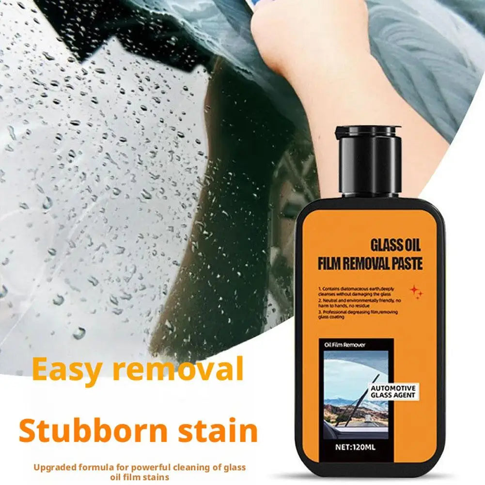 1 Set Heavy Duty Car Glass Oil Film Cleaner Paste Powerful Windshield Rearview Mirror Stain Remover Peaceful Pleasures Health and Wellness