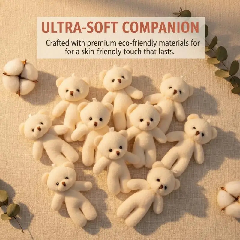 Mini Plush Bear Dolls Set – Party Favors & DIY Gifts for Girls